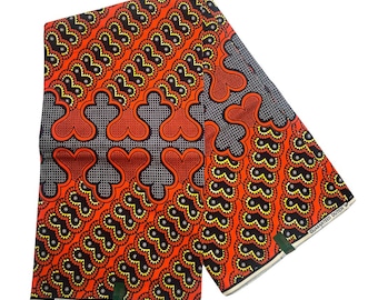 Orange Wax Hollandais Vlisco