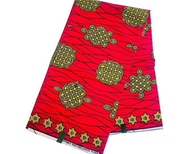 Cerise Veritable Wax Hollandais Vlisco