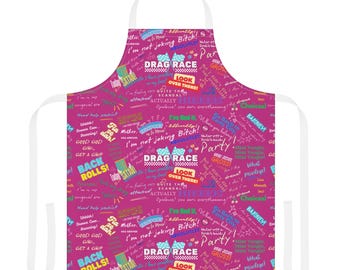 Pink Chef's Apron: RuPaul's Drag Race Fan Gift