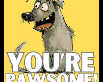 You're Pawsome Shaggy Dog Mug - Animal Lover Gift