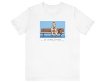 Forrest Gump T-Shirt: Life is Like a Box of Chocolates, Movie Quote Tee