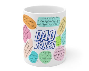 Emergency Dad Jokes Ceramic Mug – Quirky Father's Day Gift