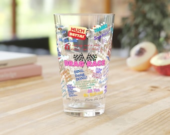 RuPaul's Drag Race UK Pint Glass: Fun & Quirky Party Drinkware