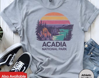 Camiseta do Parque Nacional Acadia: Presente Vintage para Amantes da Natureza