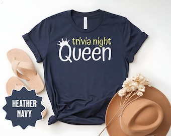 Camiseta Rainha da Noite de Trivia: Camiseta feminina de manga curta e tecido macio