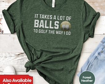 Camiseta engraçada de golfe, presente divertido para o pai golfista