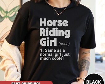 Funny Horse Riding Girl Shirt: Equestrian Barn Life Tee