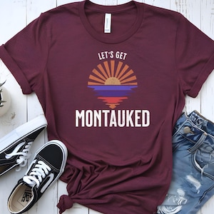 Montauk New York Retro Graphic Tee - Soft Unisex Shirt