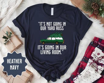 Camiseta de Férias de Natal: Camiseta divertida com estampa "Sala de Estar"