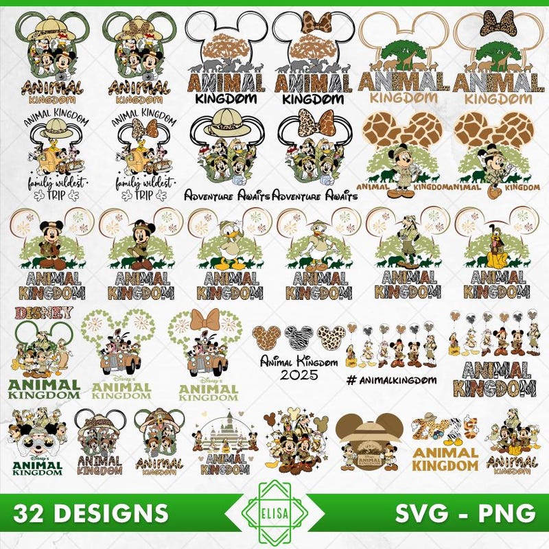 Animal Kingdom Svg - Etsy