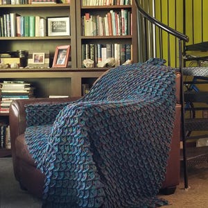 Drachen oder Meerjungfrau Schuppen Häkelanleitung