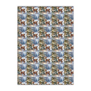 Baby Deer Holiday Gift Wrap Papers