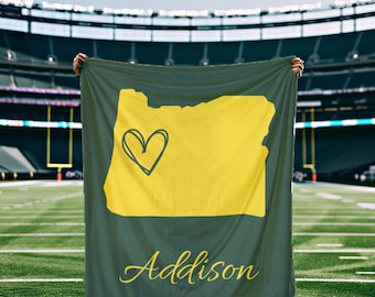 Oregon Personalized Blanket