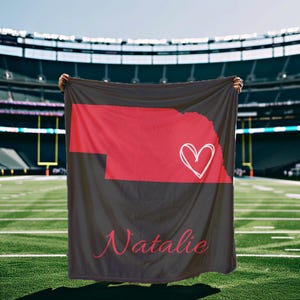 Nebraska Personalized Blanket