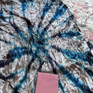 Free People blue gray Bali Serious Swagger tie dye velvet SKIRT size M image 7