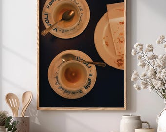 Vivoli Cafe Affogato Print: Florence Italy Coffee Art