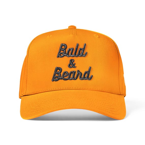 Bald & Beard Neon Snapback Hat — Fun Gift for Bald Men with Beards, Dad Gift, Fathers Day