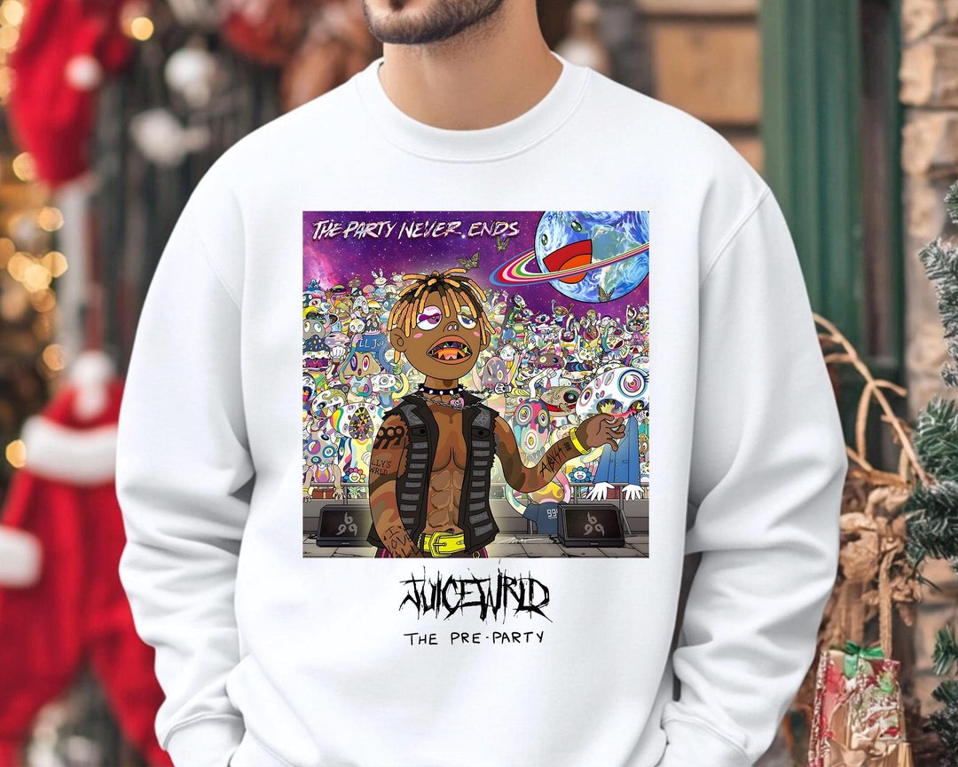 Juice Wrld the Party Never Ends Album Cover T-shirt 999 Juice Wrld Tee ...