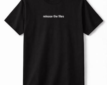 Release the files - Black T-Shirt