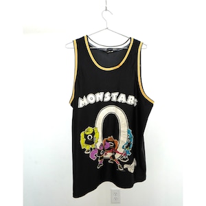 Vintage 1996 Warner Bros Space Jam Monstar Jersey Black Men&#39;s
