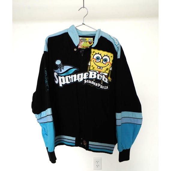 jh design スポンジボブ レーシングジャケット 2XL Vintage JH Design Spongebob Squarepants Embroidered NASCAR