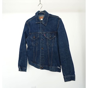 VTG 70s Levi's 70505 0217 Denim Trucker Jacket Blue Size 40 Men's Made in USA
