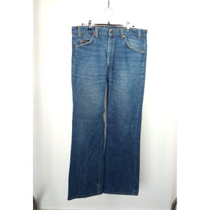 Vintage Levi's 517 Orange Tab Medium Wash Boot Cut Denim Jeans W34.5 Men's