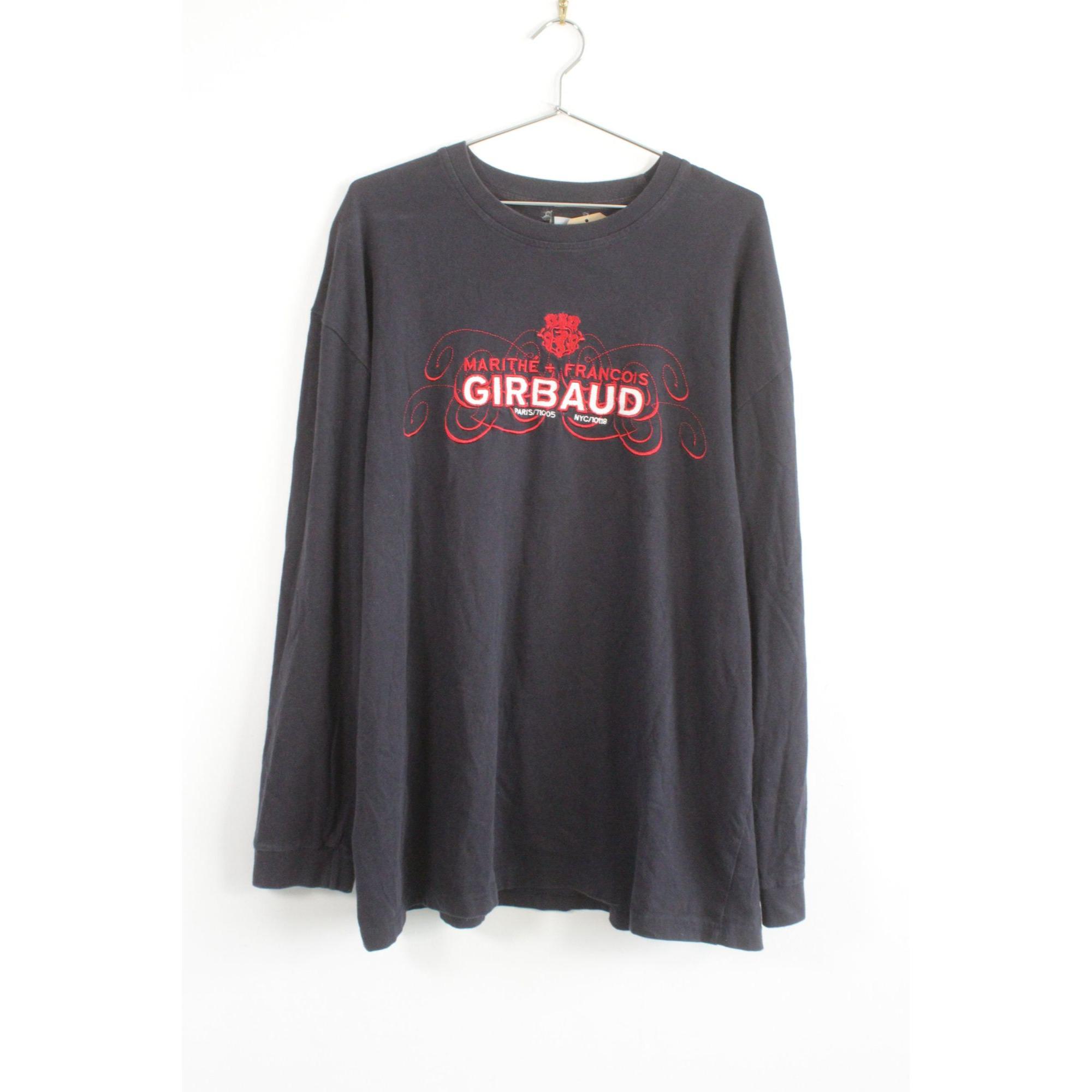Vintage Marithe Francois Girbaud Logo Print Long Sleeve Tee Shirt 