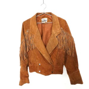 Vintage Suede Fringe Yearbook Jacket - Etsy