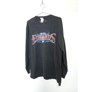 Vintage 90s Alstyle Carl Edwards 99 Nascar Long Sleeve Tee Shirt Black XL Men&#39;s