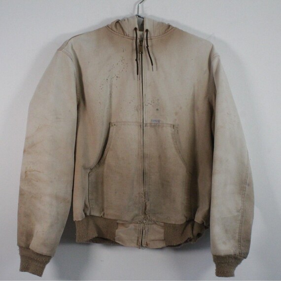 Vintage 80s Carhartt Thermal Lined Duck Canvas Full Zip Active
