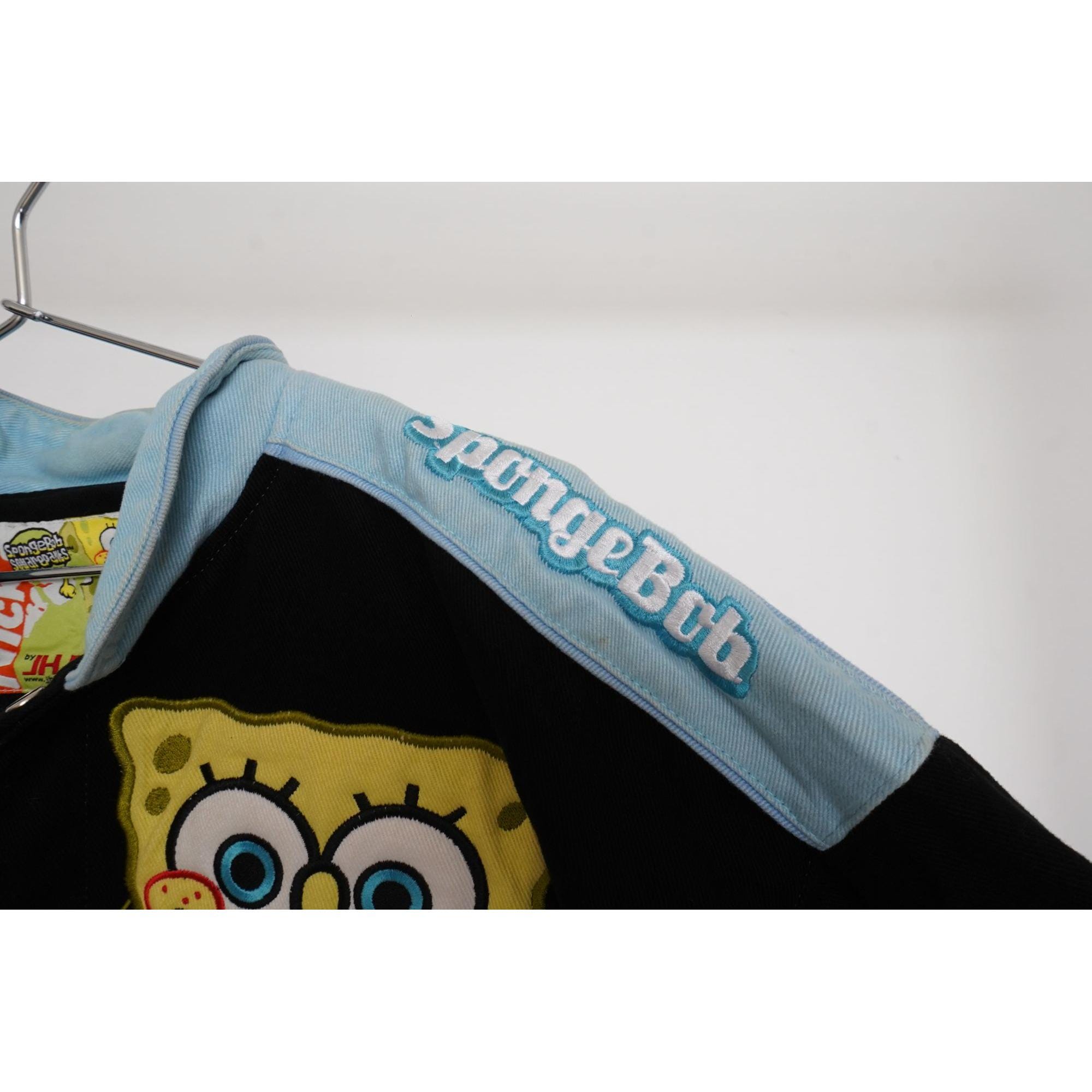 jh design スポンジボブ レーシングジャケット 2XL JH Design Nickelodeon Spongebob Jacket Mens 2XL Jeff