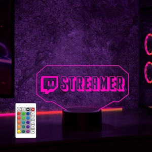 Twitch GamerTag Streaming led Night Light,Streamer Light Sign,Gamer Gifts, Gaming Light,Gamer LED Sign,unique christmas gifts,Just Chatting