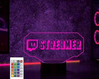 Twitch GamerTag Streaming led Night Light,Streamer Light Sign,Gamer Gifts, Gaming Light,Gamer LED Sign,unique christmas gifts,Just Chatting