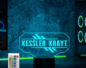 Custom Gamertag Night Light,Gaming RGB Led Light,Streamer Light Sign,Video Gamer Gift, Gaming Light,Gamer LED Sign,unique christmas gifts