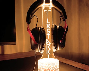 Lost Ark Personalized Headphone Stand,Gamer Gift,Gamer Desk Accessory,Headphone Holder,Gaming Setup,Desk Organizer for Gamers,XMas Gifts