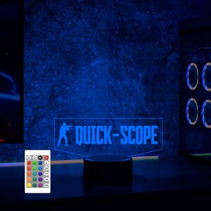 Personalized FPS Classic Night Light with Gamertag,CSGO Gift for Streamers,Cs2 Led Lamp,Gamer birthday gift,Christmas Gift,Counter Strike image 8