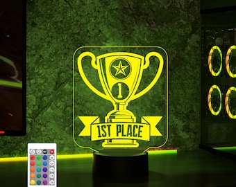 Customizable eSports LED Trophy Set,Gift for Teams & Tournaments,eSports LED Awards for All Games,Ultimate eSports Trophy Set,Christmas gift