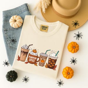 Fall Coffee Shirt, Pumpkin Spice Latte Tshirt, Pumpkin Spice Shirt, Thanksgiving Shirt, Fall Shirts for Women, Pumpkin Latte, Pumpkin Spice