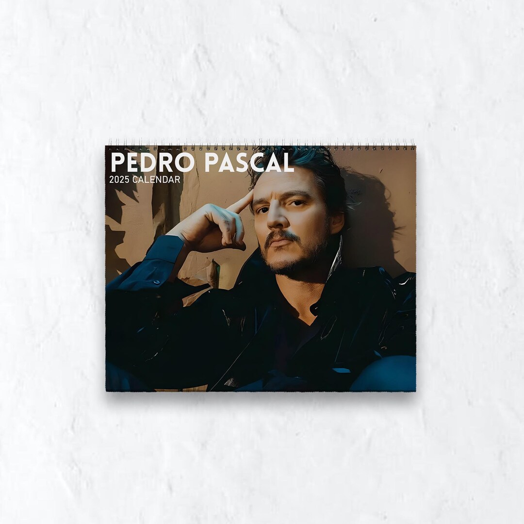 Pedro Pascal 2026 Wall Calendar Planner Unique Holiday Gift Fan Gift Il B6ad
