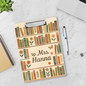 Personalized Teacher Appreciation Gift, Back to School Gift Custom Teacher Acrylic Clipboard, Teacher Name Clipboard Librarian Gift Teacher