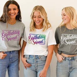 Birthday Shirt, Birthday Crew Shirt for Woman, Birthday Party Shirts, Birthday Gift for Woman, Birthday Group Shirts, Birthday Squad Shirts
