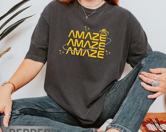 Comfort Colors® Amaze Amaze Amaze T-Shirt, Project Hail Mary Rocky Shirt, Book Lovers Gift, SciFi Reader Gift, Space Shirt, Alien Shirt