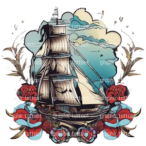 Unique Tattoo Design Digital Download - Instant SVG and PNG Files, High Quality Artwork for Tshirt Printing & Personal Use