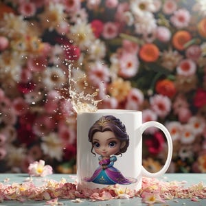 Bundle 50 Princess Mug Wrap, Cartoon Bundle Mug Wrap, 11oz 15oz Mug Wrap, Mug Sublimation, Mug Png Download, Instant Download, Bundle mug