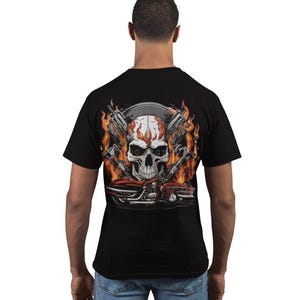 10Ride To Live Sublimation Design, Rider Skull PNG, Hell Rider Flaming Skull for Biker Shirt - Digital Download