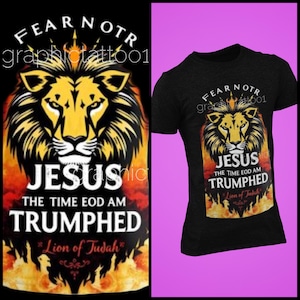 Christian Apparel Lion of Judah T-Shirt | Unisex Faith-Based Tee for Men & Women | Religious Graphic Tee