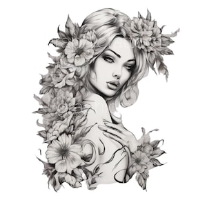 Unique Tattoo Design - Digital Download PNG & SVG Files, High Quality Artwork for T-Shirts and Artists, Instant Access Personal Use Only
