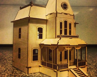 Bates Motel Haunted House Laser-Cut Wooden Model Kit