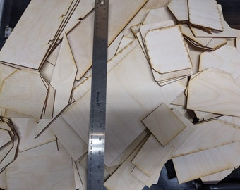 1/8-inch Baltic Birch plywood scraps for Laser Cutting or other Craft Needs